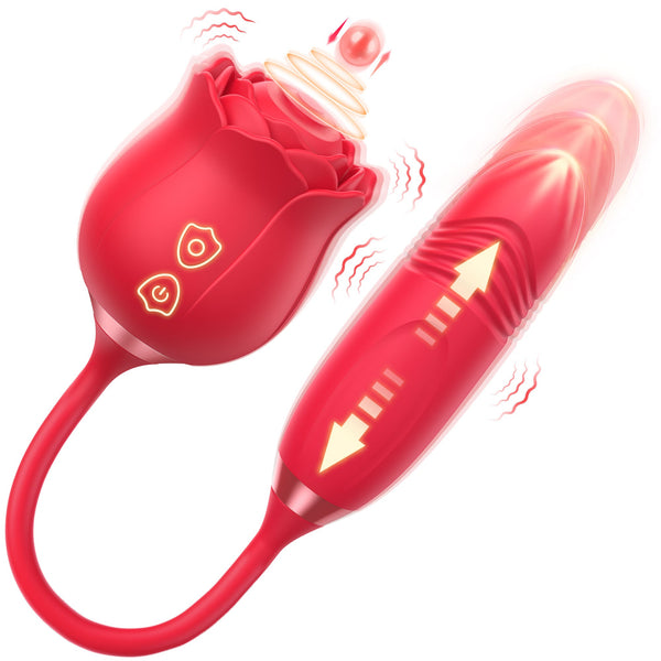 IvoryVue Rose Vibrator With Tapping