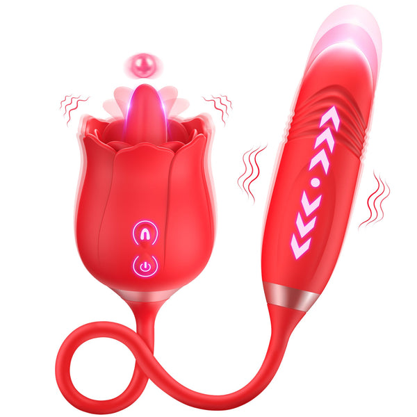 Ecliptic Rose Vibrator with Licking