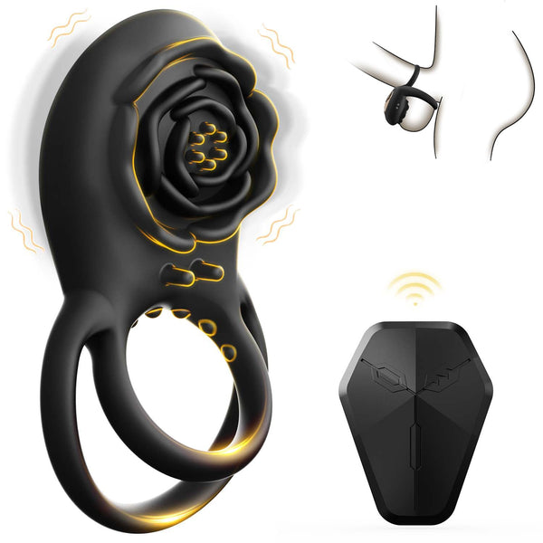 Quiv Rose Vibrating Ring with